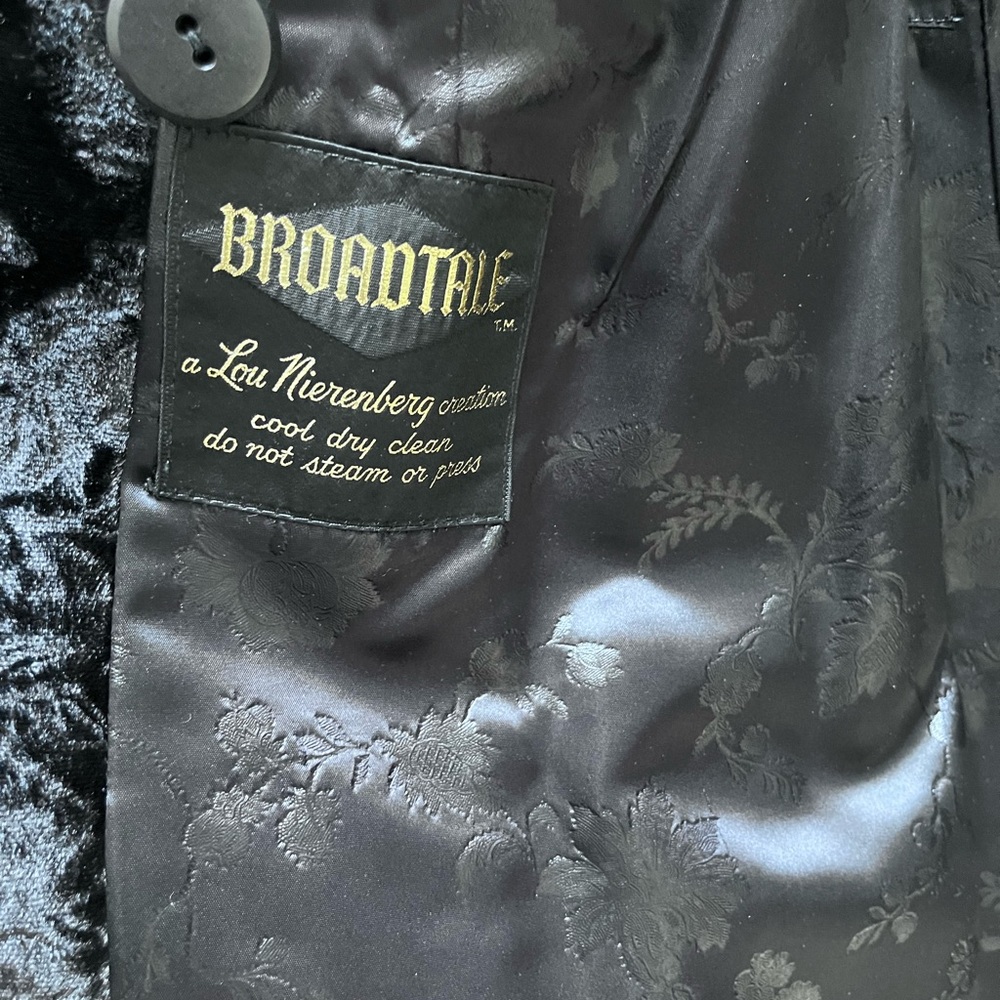 Women’s Black vintage Broadtale Lou Nirenberg coat sz 16 - Picture 7 of 9